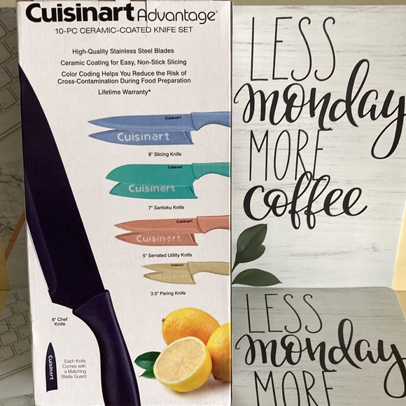 NWT CUISINART Advantage 10 Piece Knife Set - Picture 3 of 5